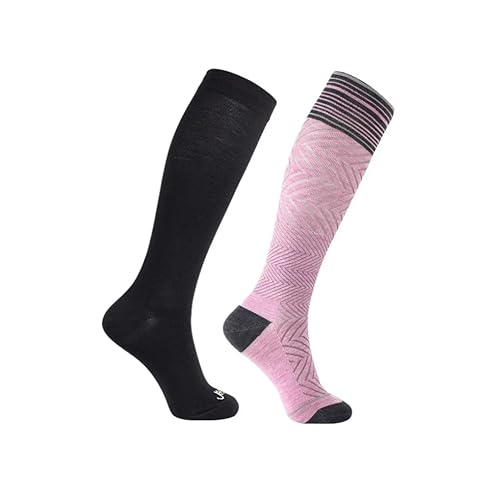 2 Pairs: 1 Pure Black+ 1 Pink