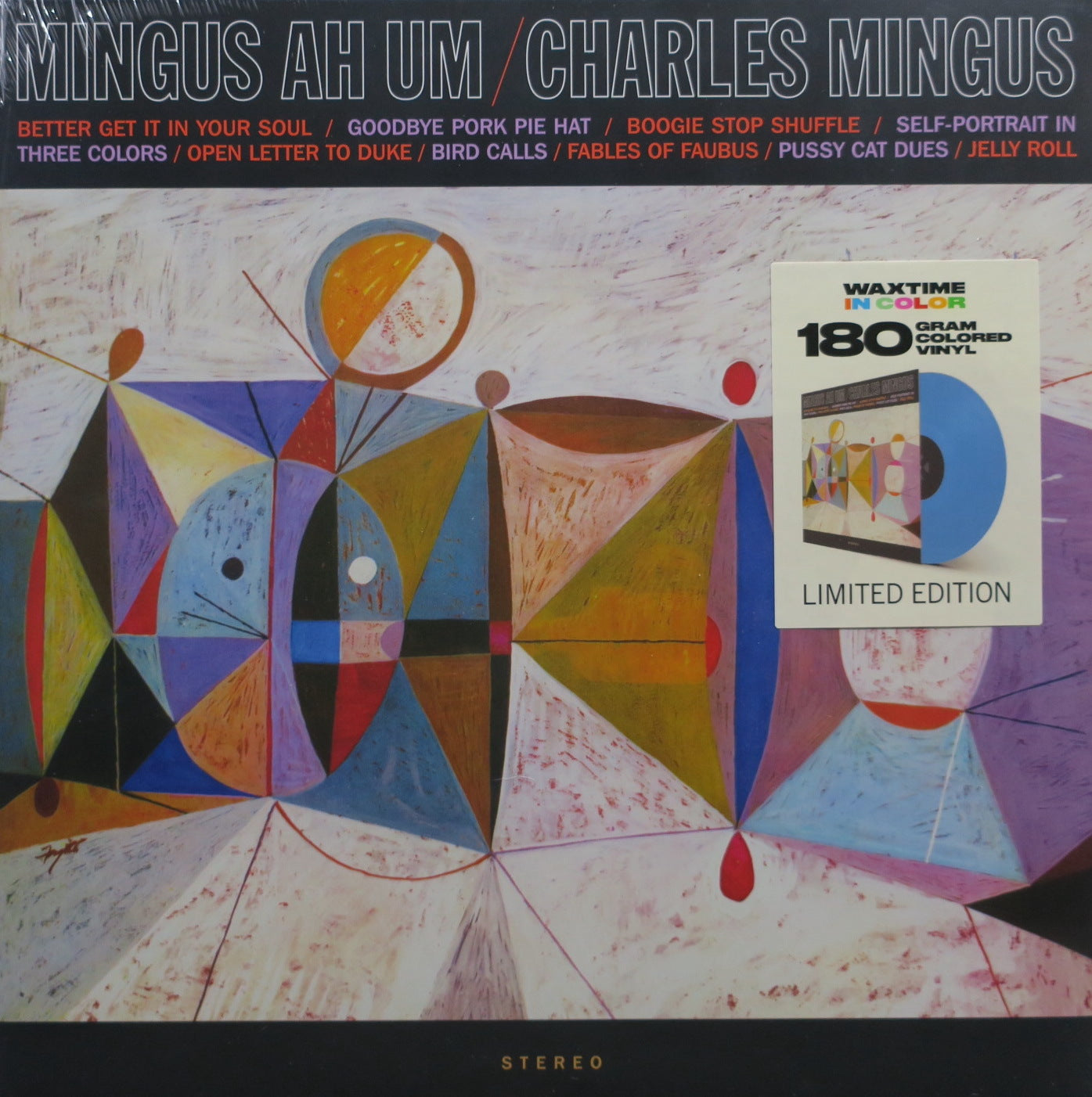 Charlie Mingus 'Mingus Ah Um' 180g Blue Vinyl LP Record - Jazz Collector's Edition for Audiophiles & Music Lovers - Perfect for Home Listening, Gifts, and Vinyl Collections