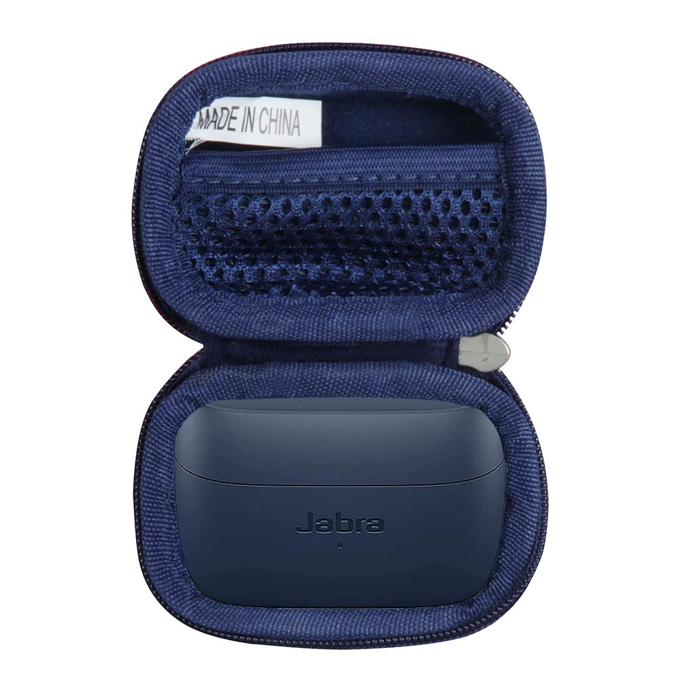 Hermitshell Hard Travel Case for Jabra Elite 3 Wireless Earbuds - Protective Storage Pouch for Bluetooth Headphones (Blue) - Perfect for Gym, Travel, and Everyday Use