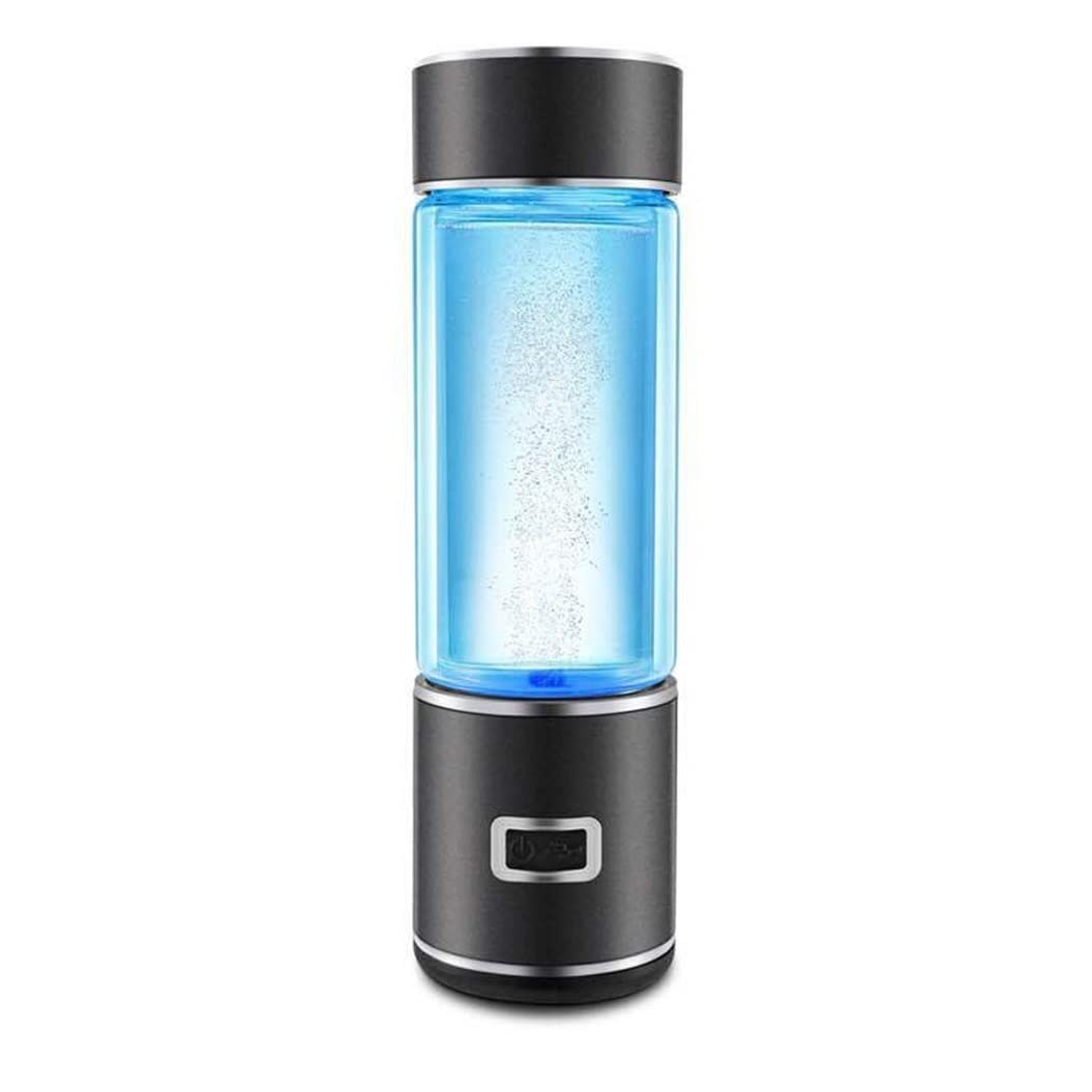 Portable Hydrogen Water Bottle Generator - USB Rechargeable Hydrogen Rich Water Ionizer Cup for Home, Travel & Outdoor Activities (Black) | Improve Hydration & Wellness for Sports, Gym & Daily Use