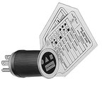 125V Receptacle Polarity Checker - Wall Plate & Box Accessories for Electrical Safety Testing | Perfect for Home Inspections, DIY Projects & Electrician Toolkits