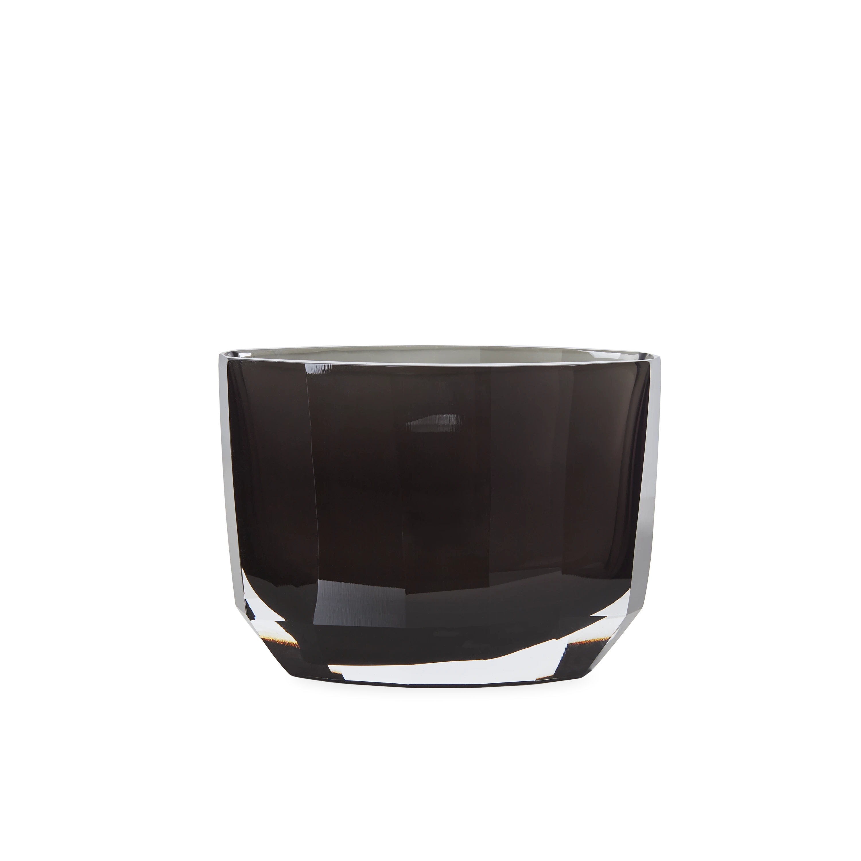 Elegant Faceted Glass Vase for Flowers - Modern Home Decor Centerpiece for Dining Table, Wedding, and Living Room