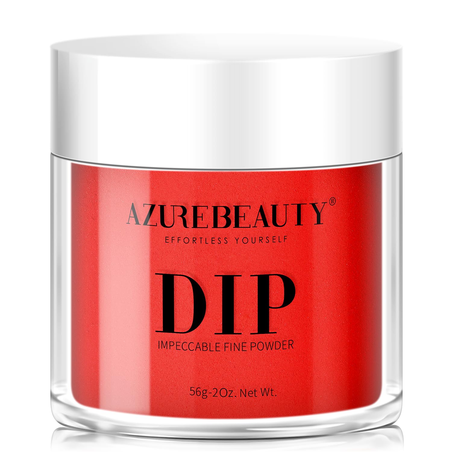 AZUREBEAUTY 2Oz/56g Red Dip Powder for Nails - Long Lasting French Manicure Kit, No UV Lamp Needed | DIY Salon Quality Nails at Home, Perfect for Parties, Weddings & Everyday Wear