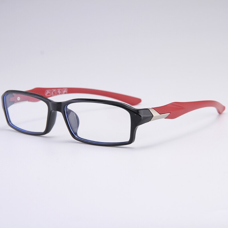 Bclear Men's Full Rim Rectangle TR90 Titanium Sport Eyeglasses Frame - Lightweight Durable My6059 for Running, Cycling & Outdoor Activities