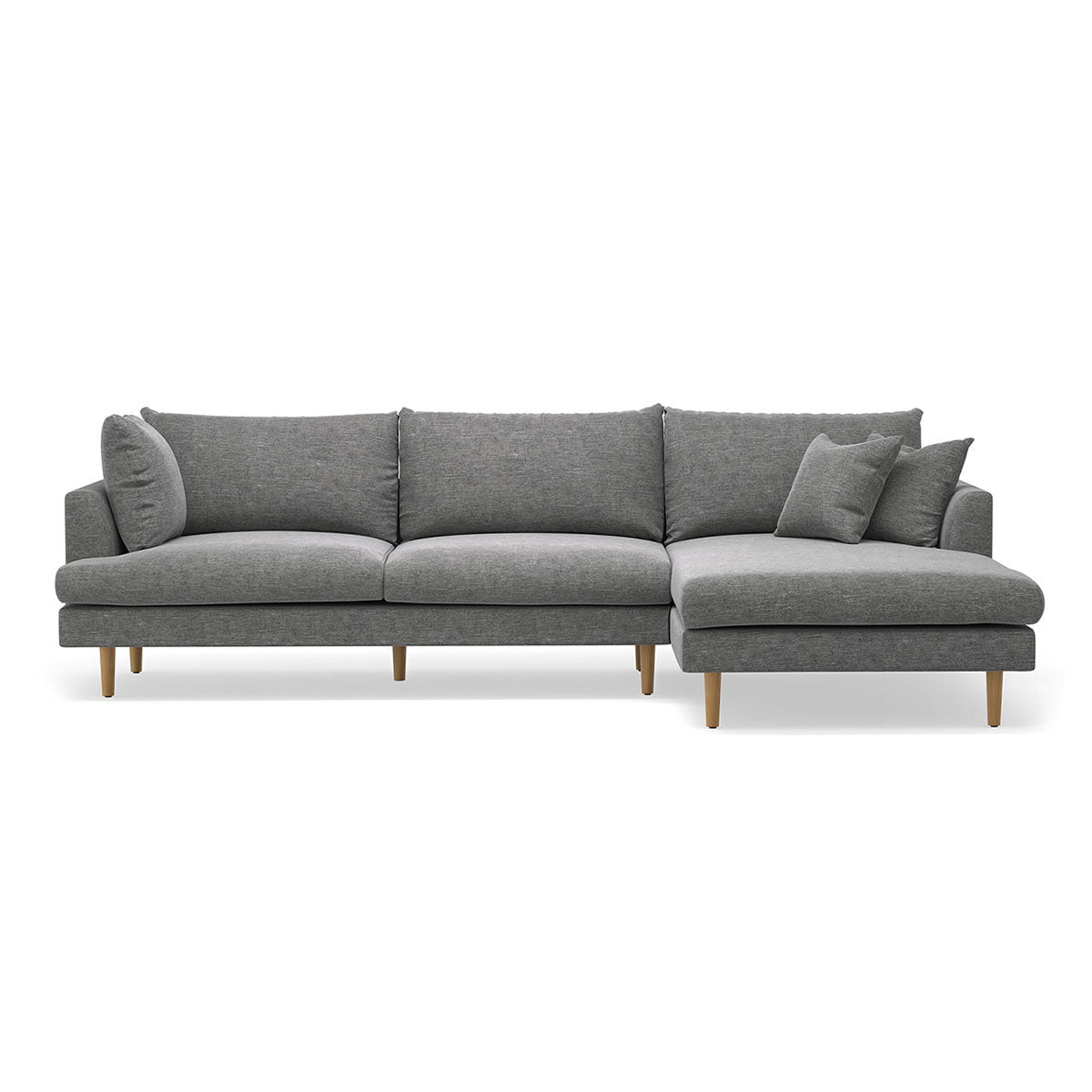 Byron Fabric Modular Sofa with Left Hand Chaise - Modern Sectional Couch for Living Room, Family Room & Home Theater Comfortable Seating