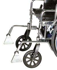 AliMed Front Anti-Tippers with Bumper (Pair) - Prevent Wheelchair Falls & Enhance Safety for Elderly & Disabled Users at Home or Healthcare Facilities