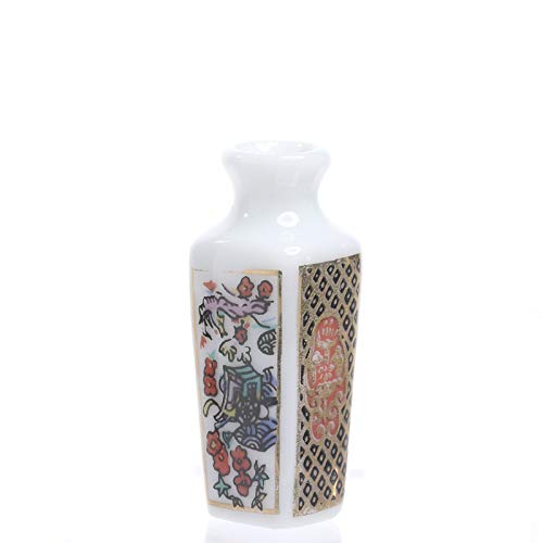 Mini Oriental Vase for Dollhouse - Handcrafted Home Decor