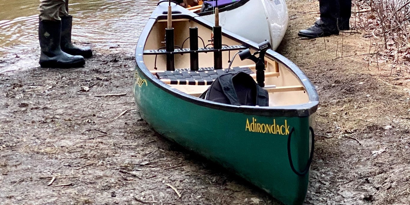 Premium Green Adirondack Canoe with Skid Plate - Durable Outdoor Canoe for Lakes, Rivers & Camping Adventures