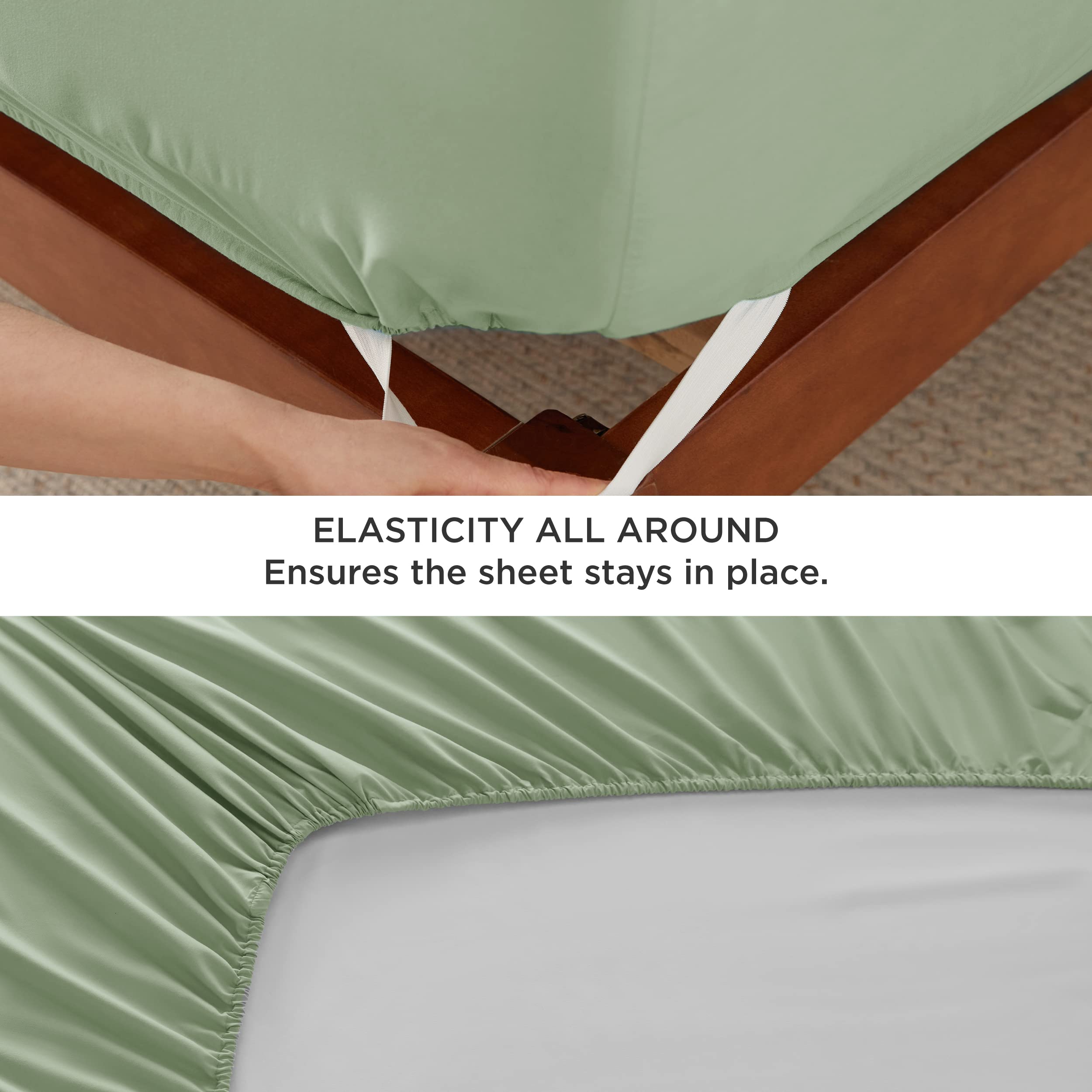 Bedsure GentleSoft Twin XL Sheets Set - Ultra Soft & Breathable Cooling Bedding for Dorm, Deep Pocket Fits Mattress Up to 21