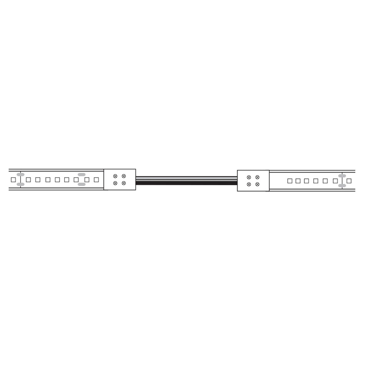 12 Inch Tape to Tape Connector for LTR P Wet Location Tape Light - Waterproof LED Strip Connector for Indoor/Outdoor Lighting, Under Cabinet, Cove, and Accent Lighting