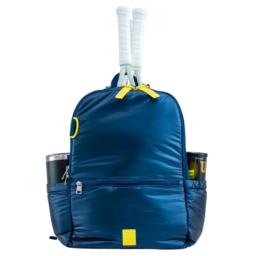 Premium Baseliner Tennis Backpack - Navy Blue Sports Bag for Men & Women | Durable Tennis Gear with Ventilated Shoe Compartment | Perfect for Court, Gym & Travel Accessories