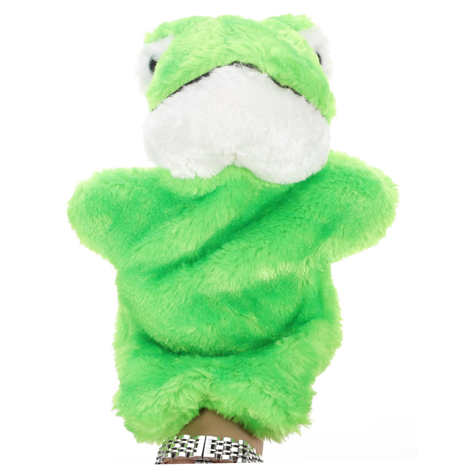 CIYODO 1PC Hand Puppet for Kids - Plush Frog Toy, Finger Puppet, Storytelling Puppet, Soft Animal Hand Puppet, Green Frog Toy for Interactive Play & Learning