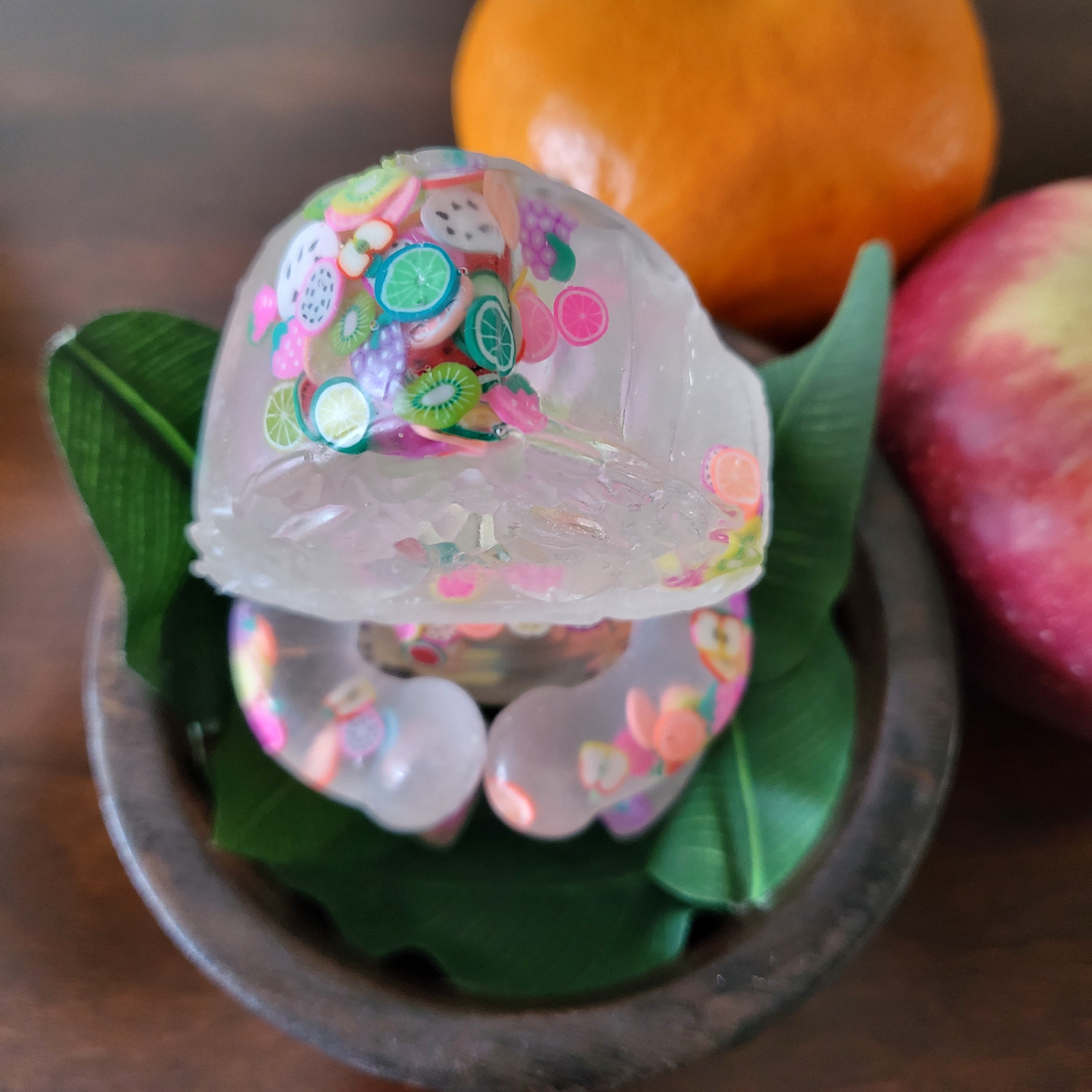 Bunny Mischief Clear Fruit Salad Jar with Assorted Fruits - Perfect for Kids' Lunchboxes, Party Favors & Healthy Snacking