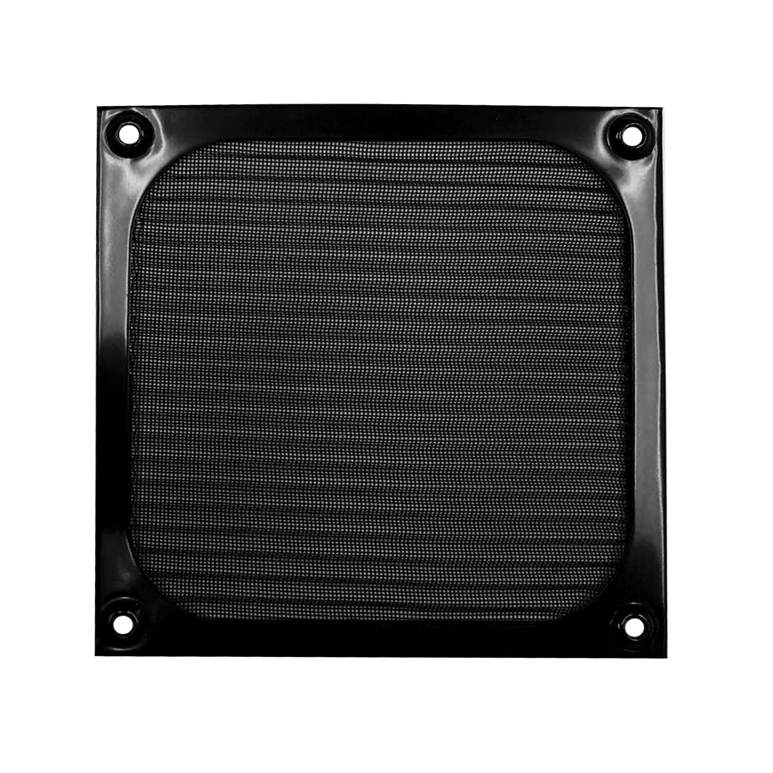 120mm Aluminum Fan Filter Grill - Black or Silver - Dust Proof PC Case Cover for Computer Cooling & Airflow Optimization