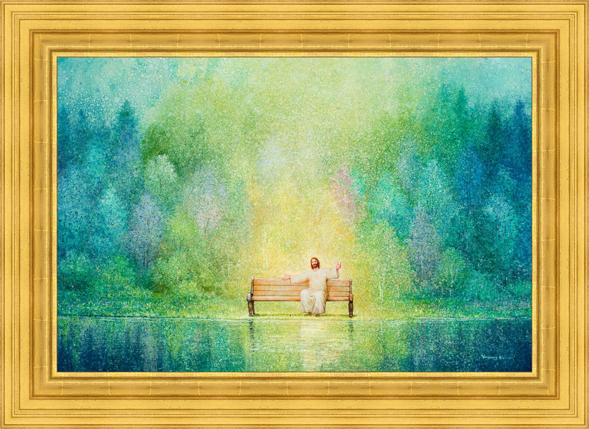 Come Unto Me and I Will Give You Rest - Inspirational Christian Wall Art for Home Decor & Church - Perfect for Bedroom, Living Room & Office
