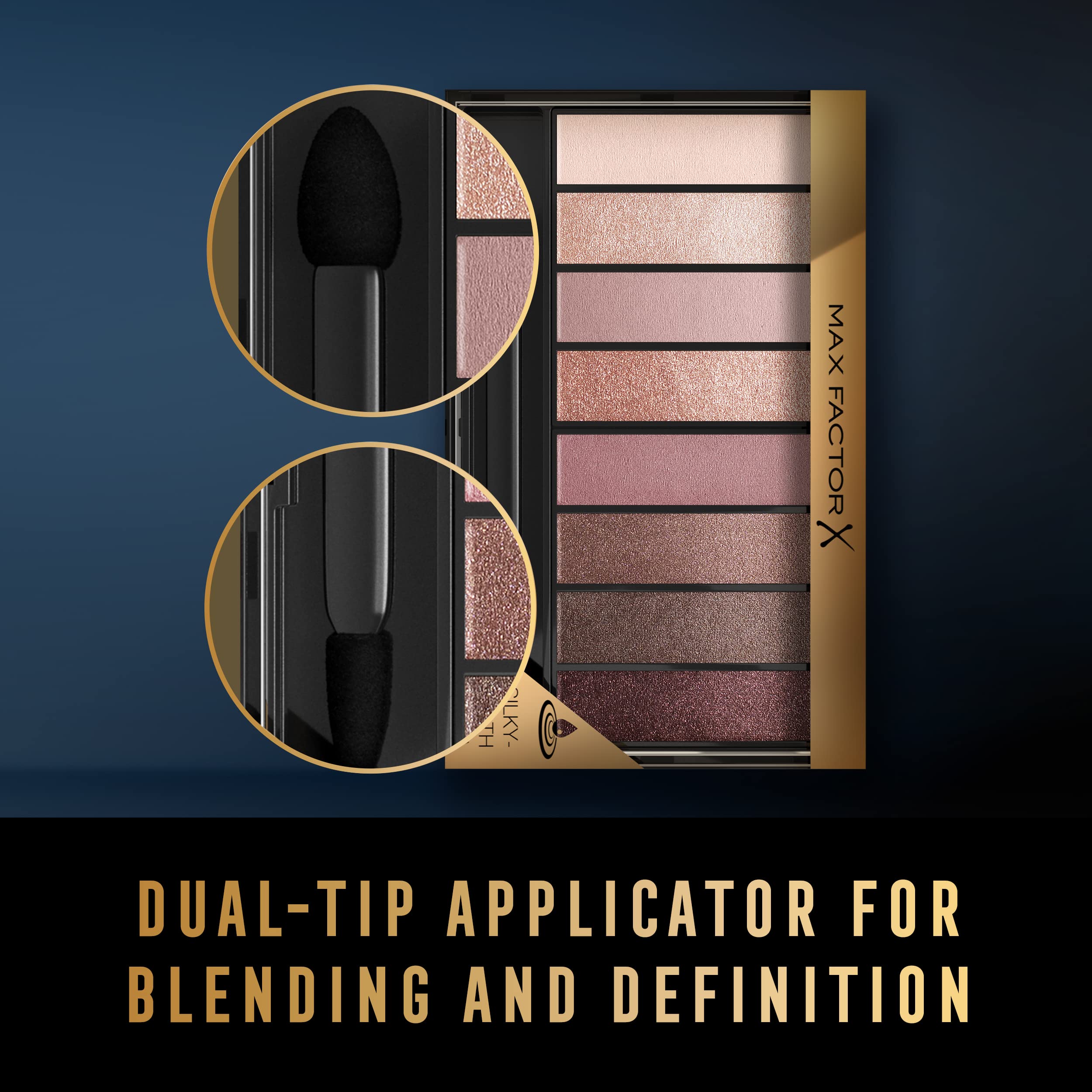 Max Factor Masterpiece Nude Palette - Rose Nudes Eyeshadow Kit for Contouring & Highlighting | Natural Makeup for Day & Night Looks | Perfect for Work, Date & Special Occasions