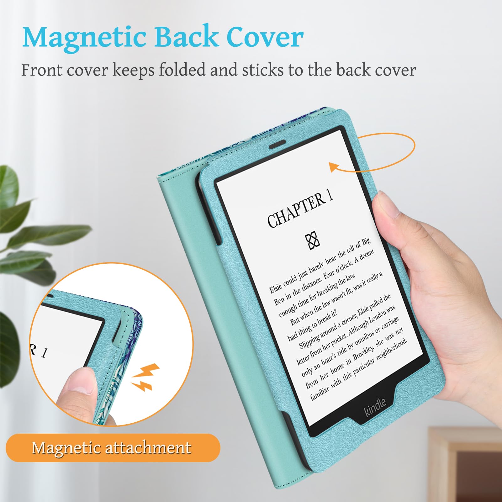 Premium PU Leather Stand Case for 6.8