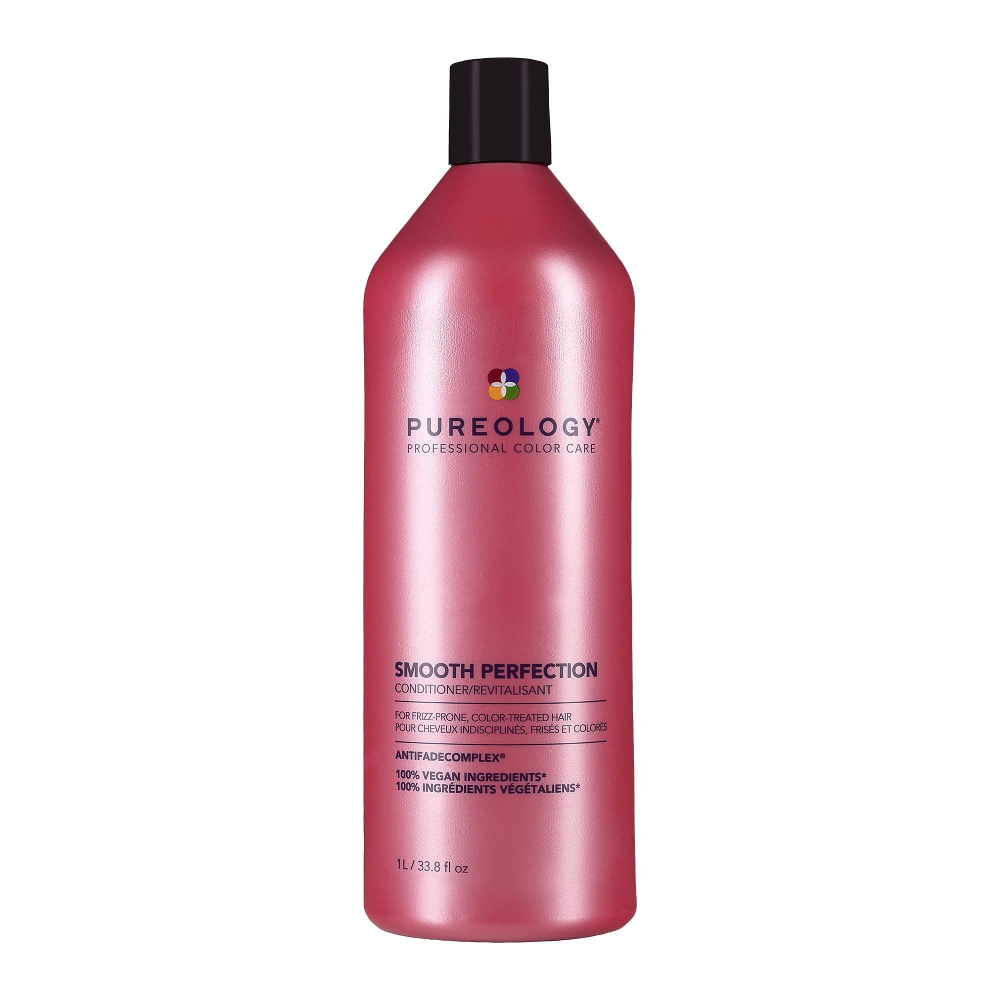 Pureology Smooth Perfection Conditioner for Frizzy & Color-Treated Hair - Sulfate-Free, Vegan, Detangling & Frizz Control - Perfect for Daily Hair Care & Salon-Quality Smoothing at Home