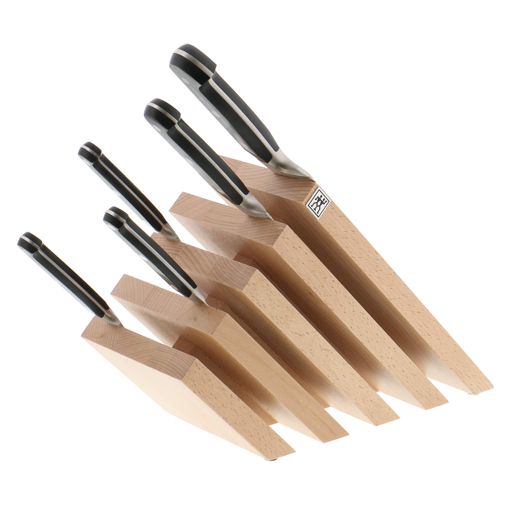 ZWILLING Italian Slanted Magnetic Knife Block - Natural Beechwood Knife Holder for Kitchen Countertop - Perfect for Storing Chef Knives, Steak Knives & Kitchen Utensils
