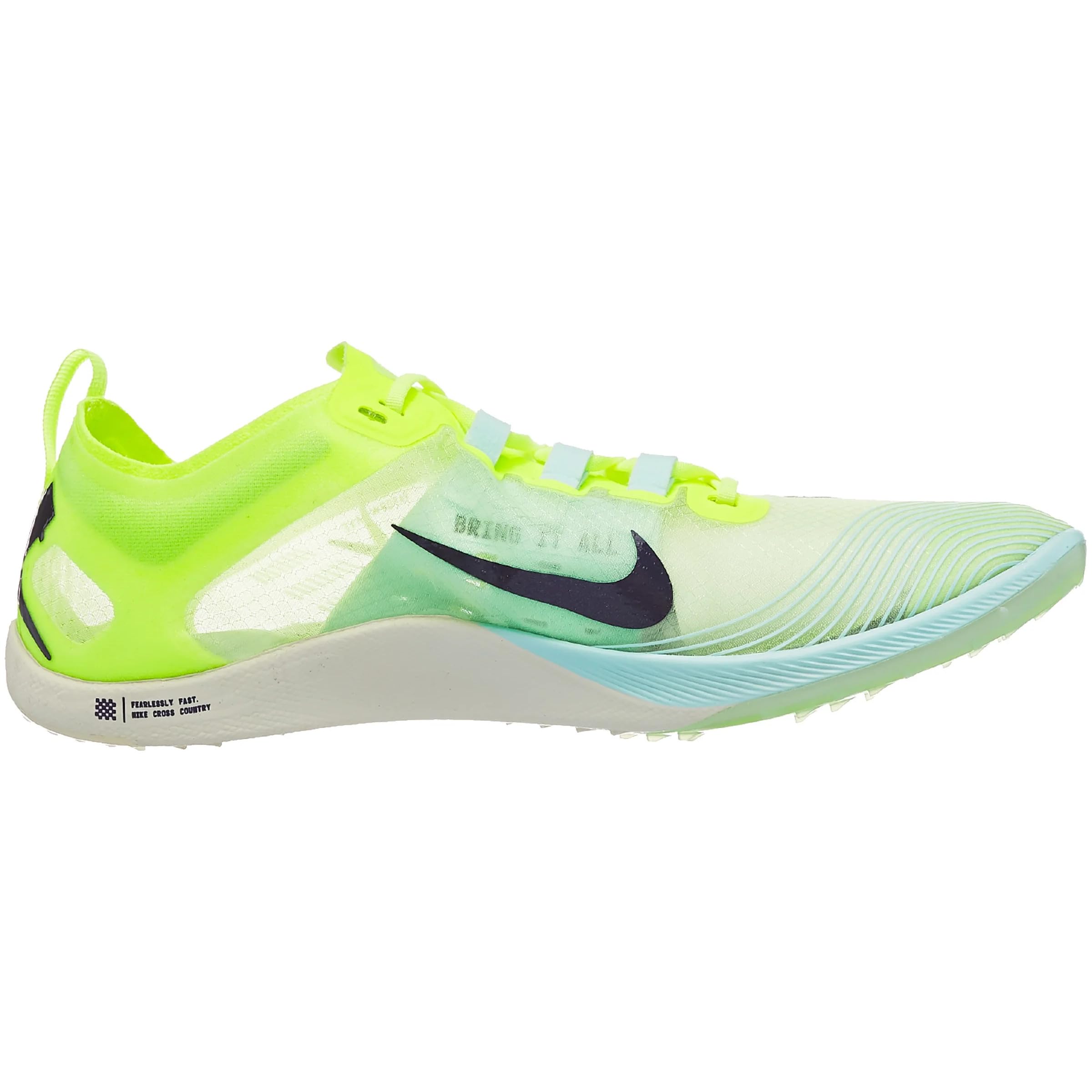 Nike Zoom Victory 5 XC Track & Field Running Spikes for Men & Women - Lightweight Racing Shoes for Cross Country & Distance Running (Size M 11.5/W 13) Volt/Cave Purple/Mint Foam/Coconut Milk | Perfect for Track Meets, Training & Competitive Running Events