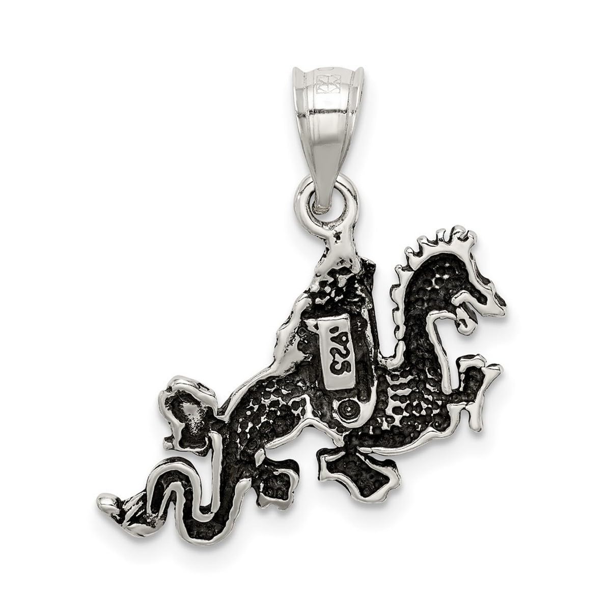 925 Sterling Silver Oxidized Flying Dragon Pendant Necklace for Women | Handcrafted Jewelry | Perfect for Gifts, Parties & Boho Fashion