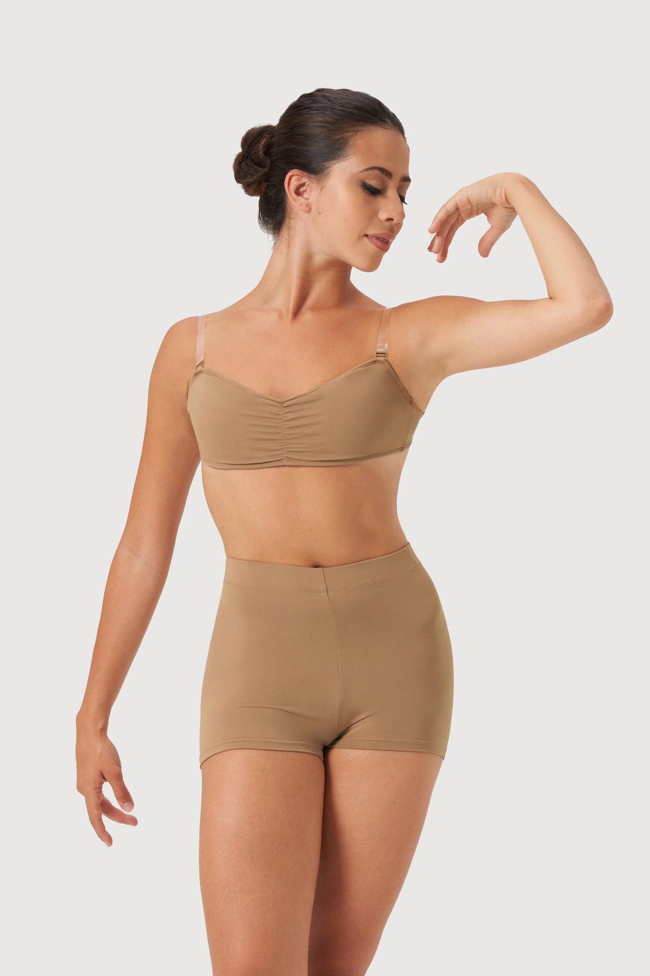 Bloch Women's Vela Bandeau Bra - Seamless Comfort for Yoga, Dance & Everyday Wear