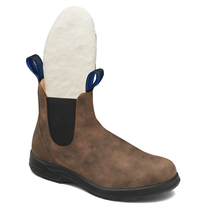 Blundstone 2242 Winter Thermal All Terrain Boots - Rustic Brown Leather for Men & Women - Waterproof, Insulated for Cold Weather Hiking & Outdoor Work