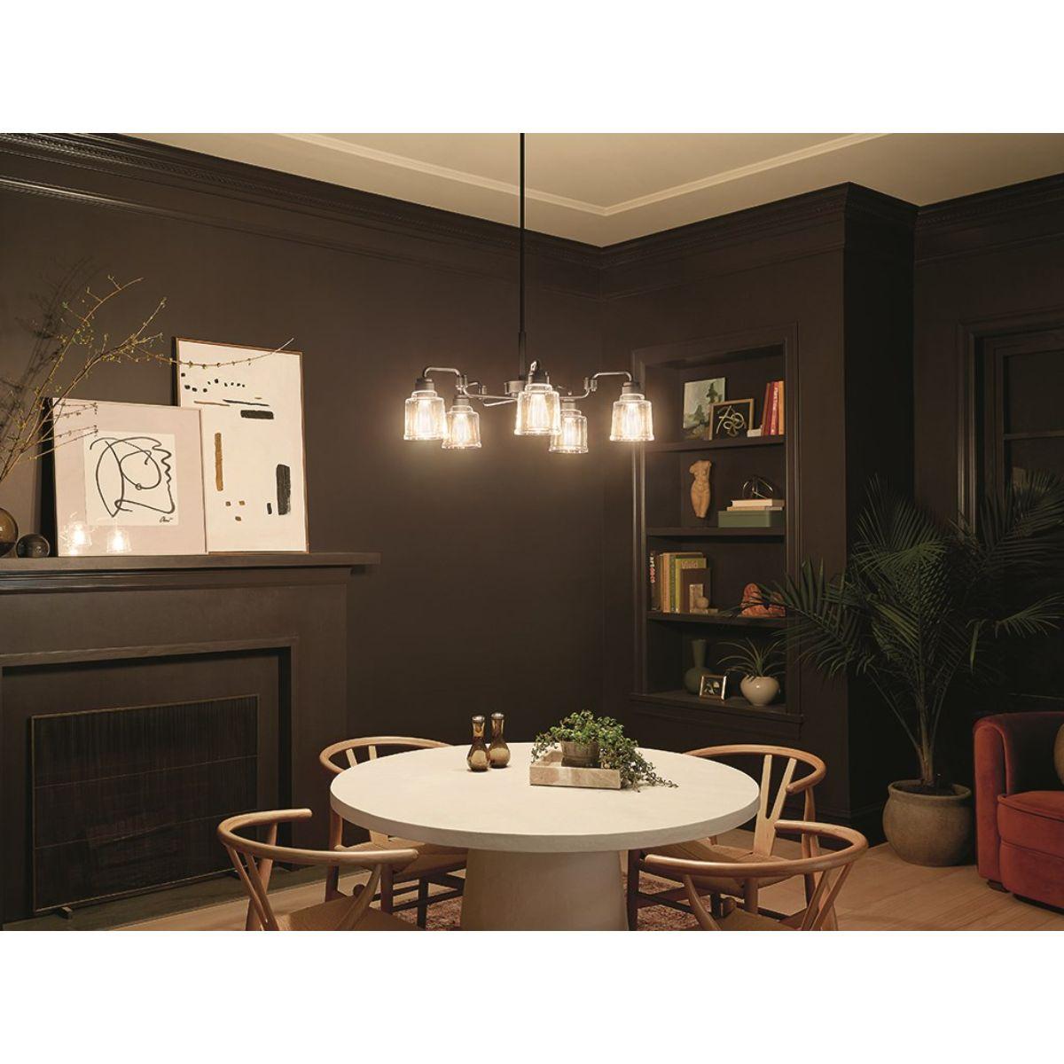Elegant Aivian Crystal Chandelier - Modern Ceiling Light Fixture for Dining Room, Living Room & Bedroom Decor | Energy Efficient LED Lighting