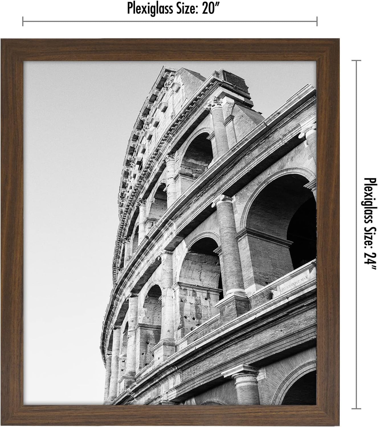 Americanflat 20x24 Wood Picture Frame - Mahogany for Wall Display - Home & Office Decor
