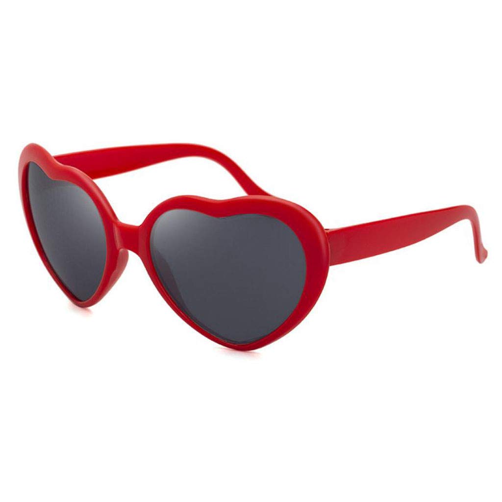 Heart-Shaped LED Glasses with Special Light Effects - Perfect for Night Parties, Raves, and Romantic Dates - Fun Glow Accessories for Couples and Events