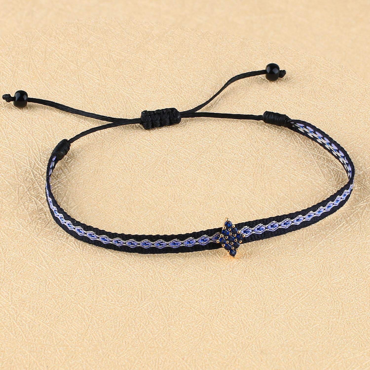 KELITCH Women's Adjustable Friendship Bracelets with Star Charm - Colorful Silk Rope Stackable Bracelets for Best Friends, Gifts & Everyday Wear