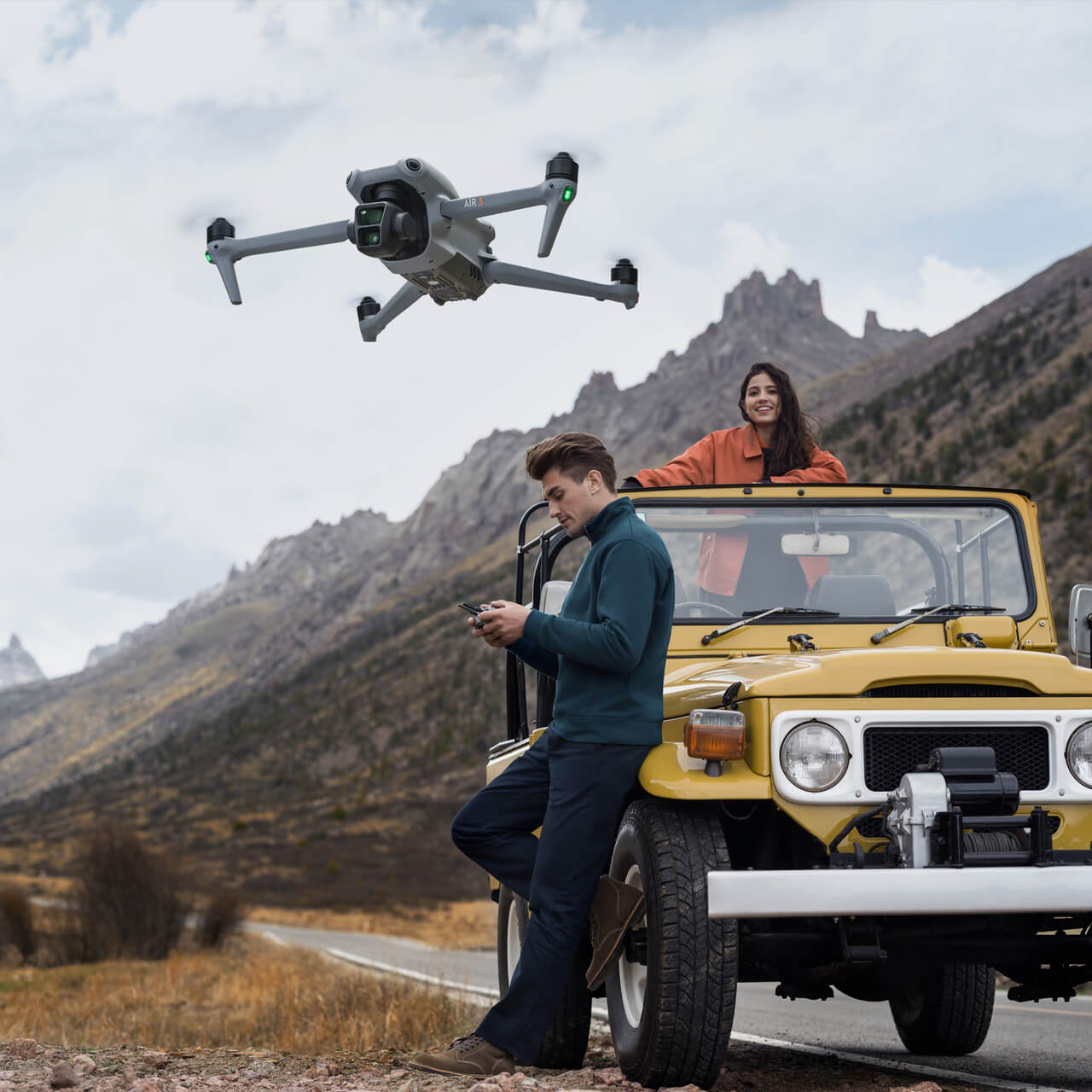 DJI Air 3S Drone with Fly More Combo & DJI RC 2 Remote Controller - 4K Dual Camera, 46 Mins Flight Time, Omnidirectional Obstacle Sensing - Perfect for Aerial Photography, Travel Vlogging & Outdoor Adventures