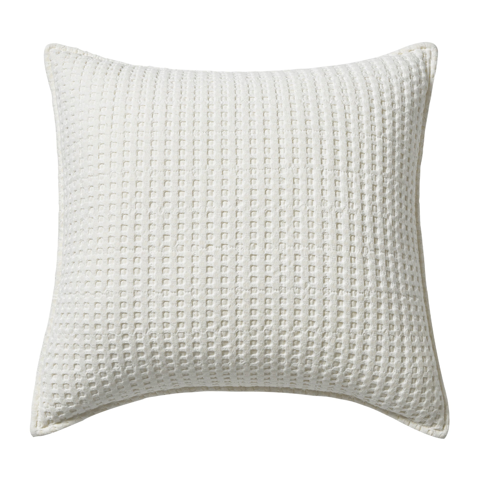 Mills Waffle Square Pillow - Soft & Stylish Decorative Throw Pillow for Couch, Bed, Sofa - Perfect for Living Room, Bedroom & Home Decor