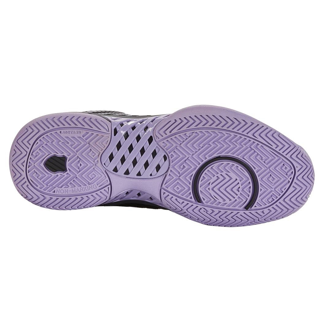 K Swiss Hypercourt Express 2 Women's Tennis Shoes - Black/Purple - Lightweight & Durable Court Shoes for Women - Perfect for Tennis, Pickleball & Casual Wear