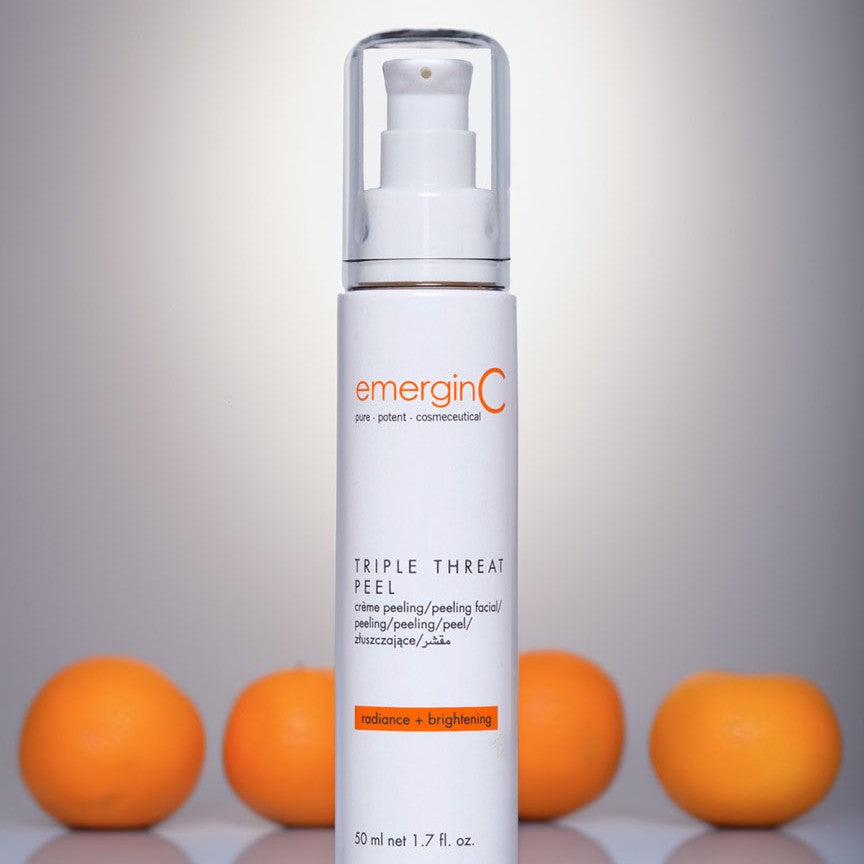 EmerginC Triple Threat Peel - Exfoliating Facial Treatment for Glowing Skin | At-Home Spa & Anti-Aging Skincare Routine