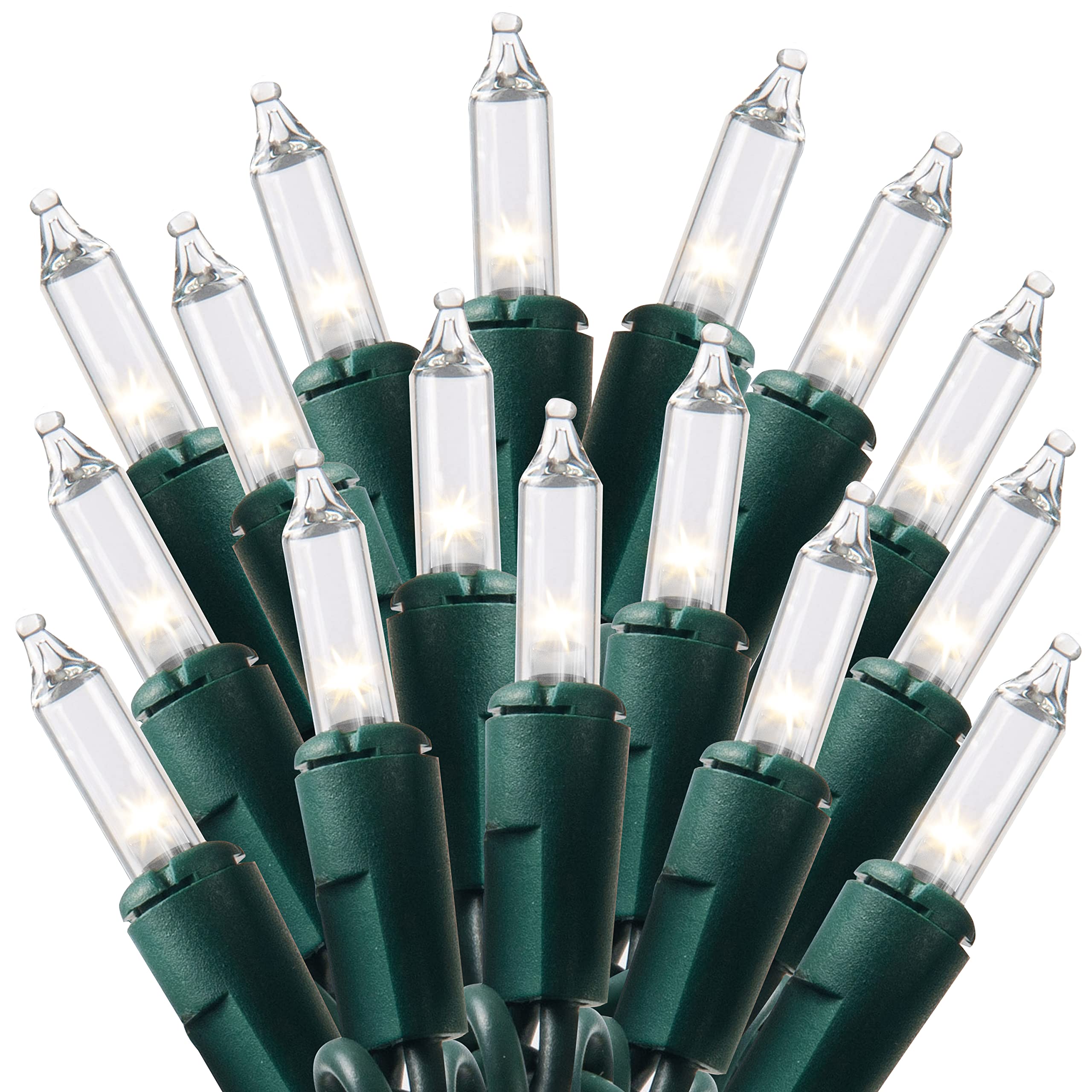 600 Clear LED Christmas String Lights - 154.8 FT (4 x 38.7 FT) Green Wire Holiday Lights for Indoor/Outdoor Decor, Party, Garden & Garland Decorations - Perfect for Christmas Trees, Windows, Porches and Outdoor Landscaping