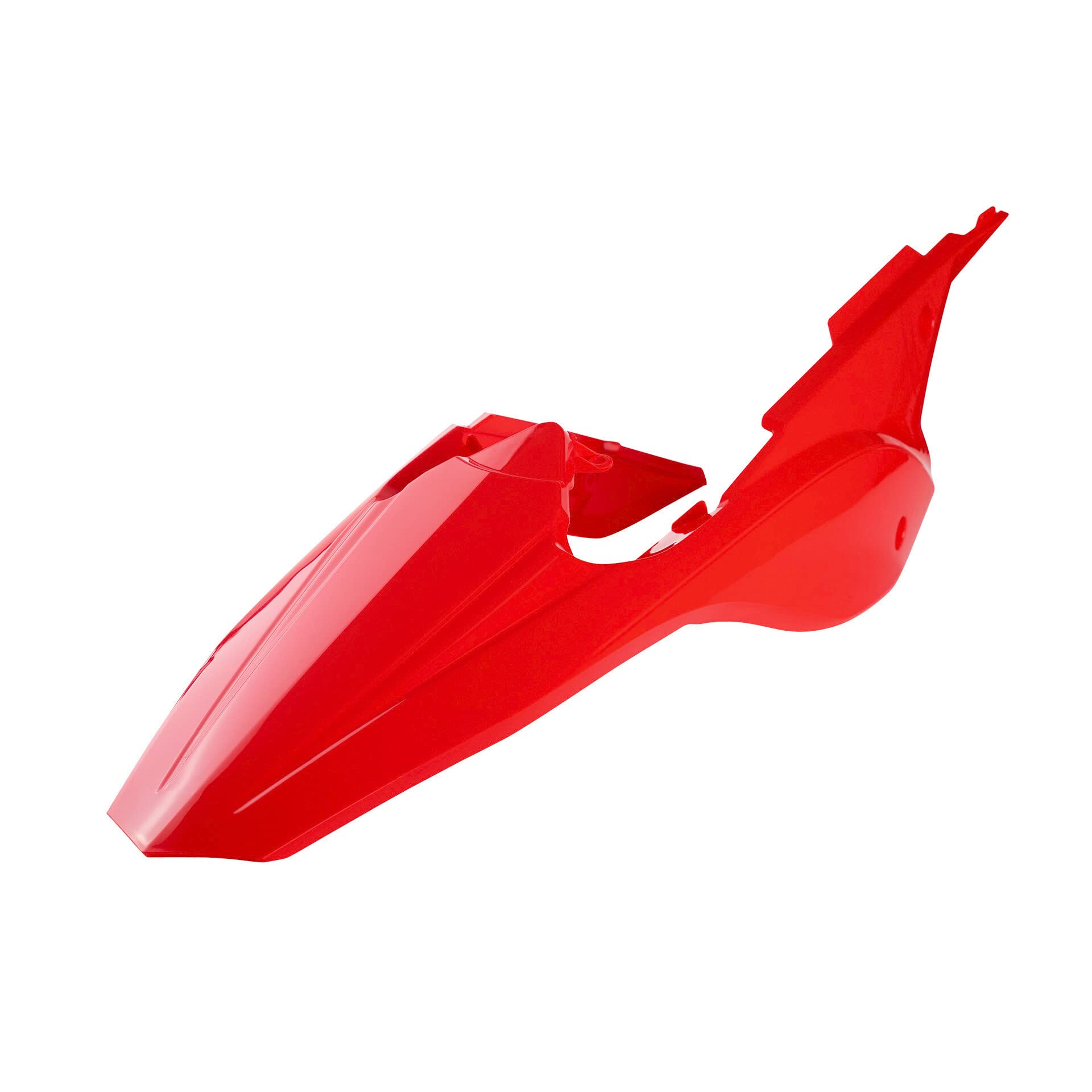 Polisport Restyle Rear Fender for Dirt Bikes - Durable Red Plastic Mudguard for Off-Road Motorcycles | Perfect for Trail Riding & Motocross Racing