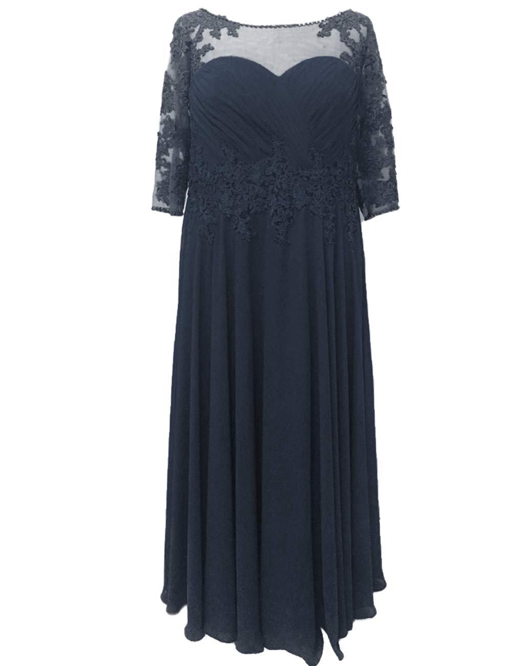 Elegant Plus Size Mother of The Bride Dresses with Sleeves - Formal Evening Gown for Wedding Guest & Special Occasions | Perfect for Weddings, Galas & Black Tie Events