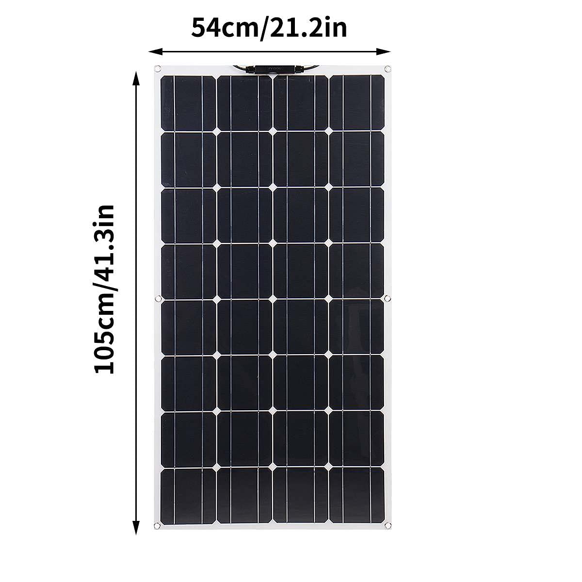 800W 400W 18V 105Cm Flexible Solar Panel Kit - Portable RV Camping Solar Charger for Car Battery, Rechargeable Power System - Perfect for Off-Grid Living, Road Trips & Emergency Power Backup