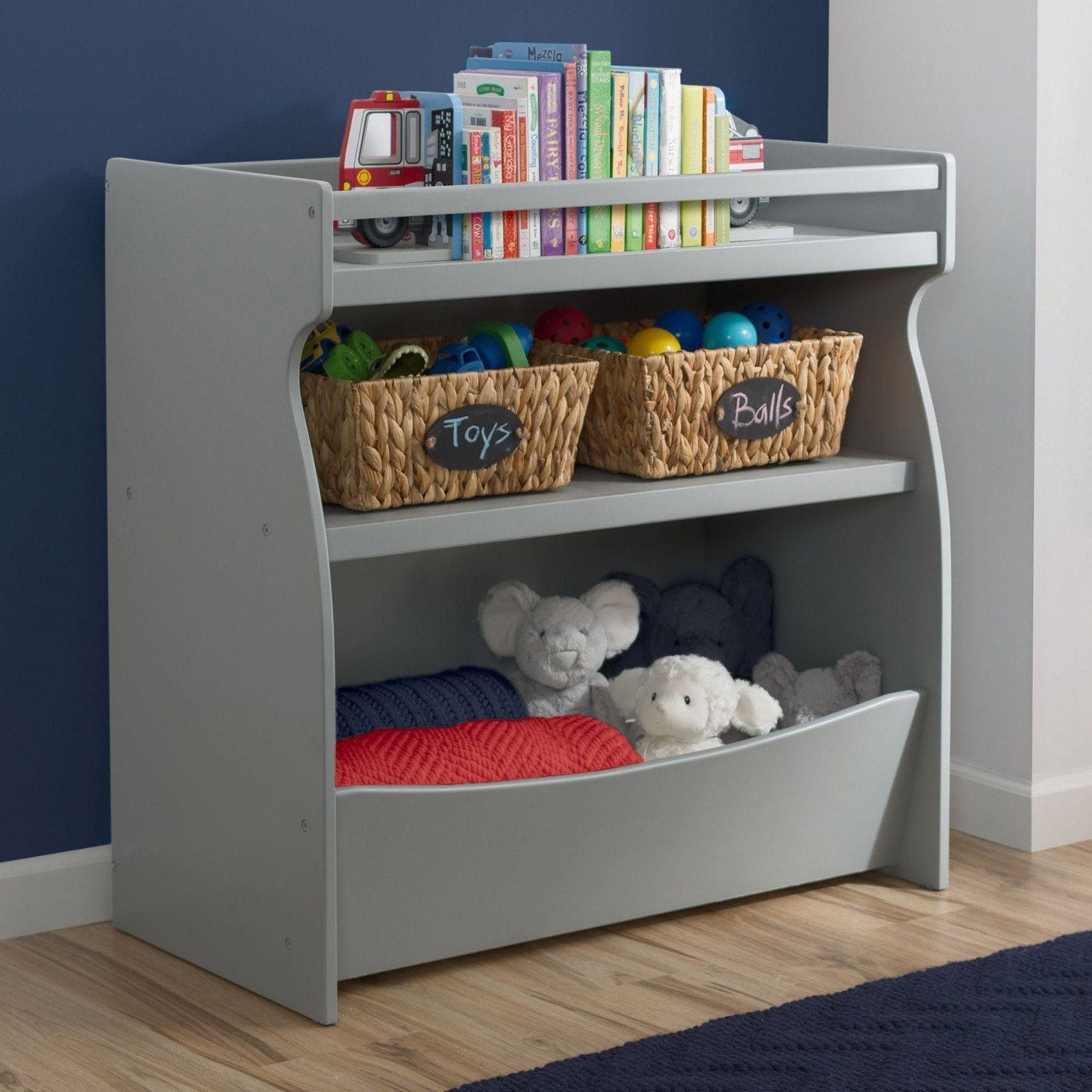 2 in 1 Baby Changing Table with Storage - Convertible Nursery Dresser for Diaper Changing & Organization - Perfect for Newborns & Toddlers Bedroom