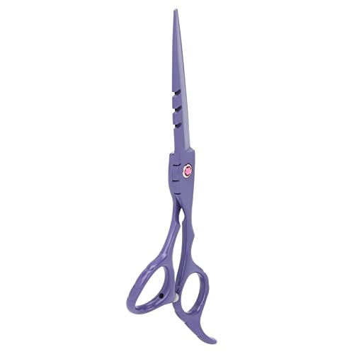 Professional Hair Cutting Scissors for Barbers & Stylists - Adjustable Tension Screw, Ultra Sharp Blades - Salon & Home Use (Purple) | Perfect for Haircuts, Trims, Styling & DIY Hair Care