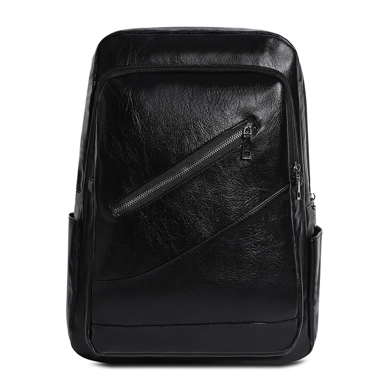 Stylish French Accent Men's Waterproof Travel Backpack - Casual Daypack with Zipper Closure & Adjustable Shoulder Straps - Perfect for Work, School, and Outdoor Adventures (One Size Fits Most)