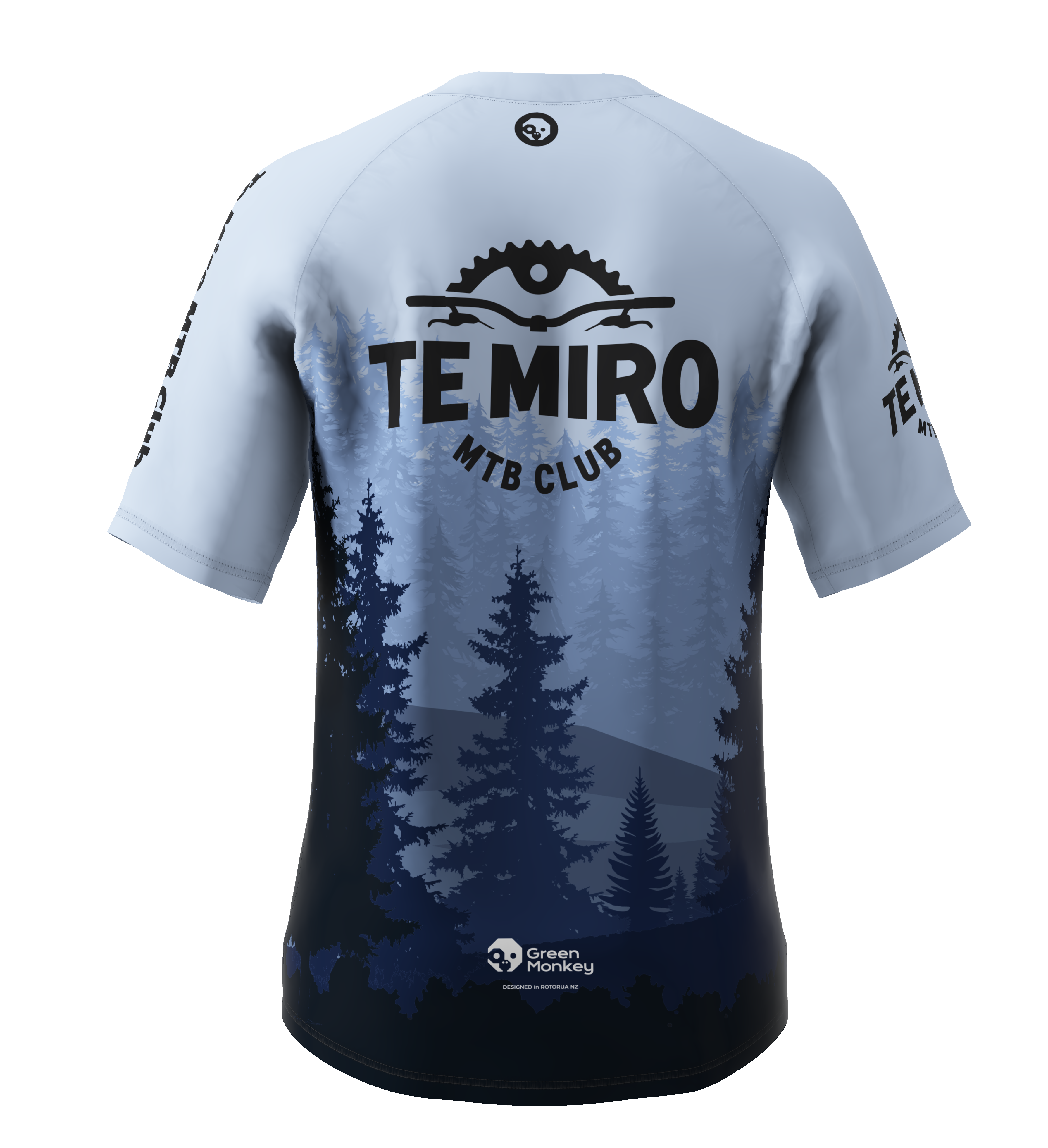 TE MIRO MTB Club Men's Short Sleeve Trail Jersey - Breathable Cycling Shirt for Mountain Biking & Outdoor Adventures