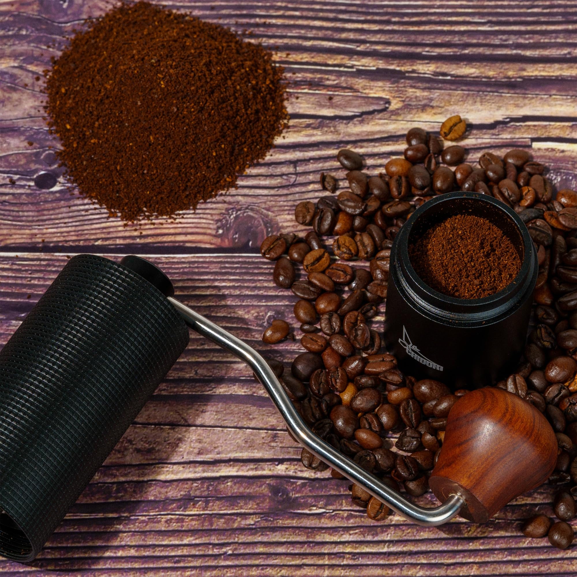 Manual Coffee Grinder for Espresso & French Press - Portable for Camping & Travel
