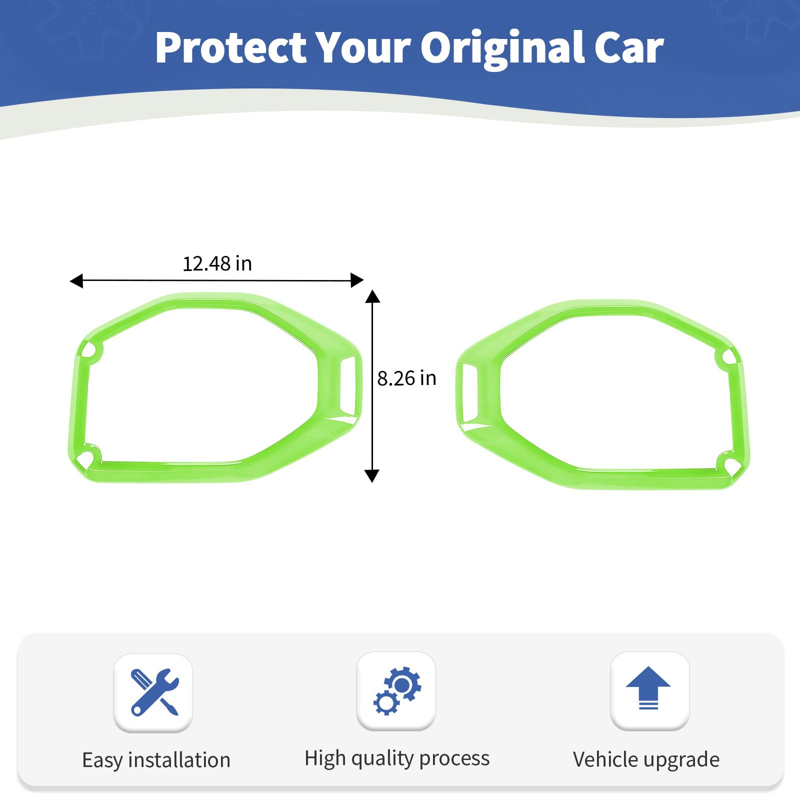 Jeep Wrangler JL JLU & Gladiator JT Roof Speaker Cover Trim (2018-2023) - 2pcs Green Interior Accessories | Perfect for Off-Road Adventures & Car Audio Upgrades