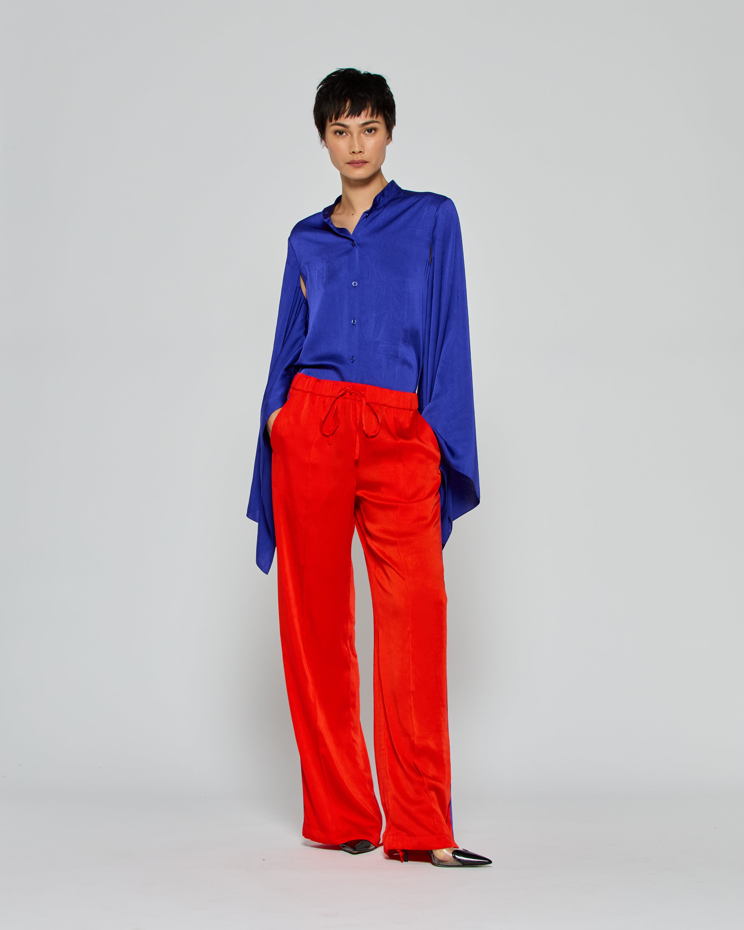 Serena Jogger Pants for Women 2025 | Bright Red High-Waisted Lounge Pants | Perfect for Yoga, Running & Casual Wear