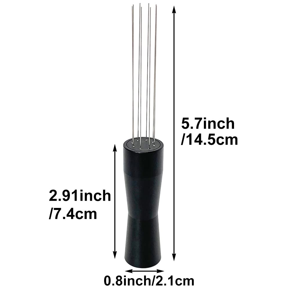 Stainless Steel Espresso Stirrer Tool - Barista WDT Needle for Coffee Powder Distribution - Perfect for Home & Cafe Use