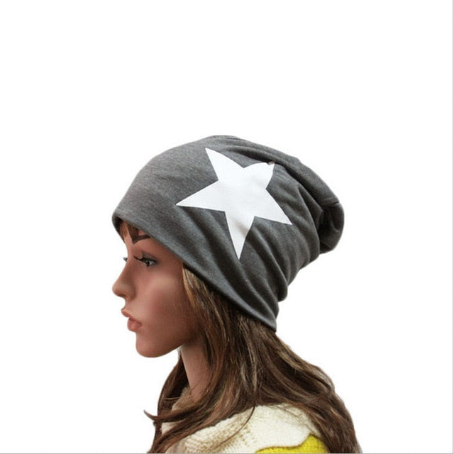 Big Star Design Casual Knitted Fashion Beanie for Women & Men - Winter Warm Soft Stretchy Slouchy Hat for Outdoor Activities, Skiing, Snowboarding, Hiking