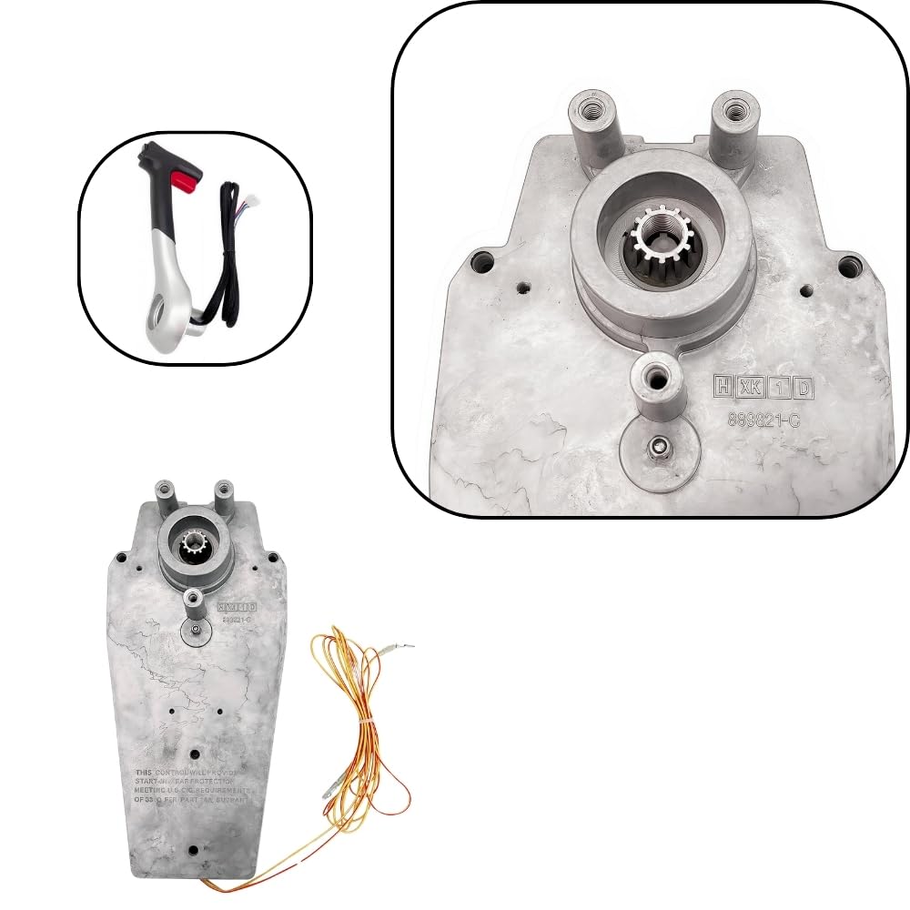 Mercury Outboard Engine Remote Control Panel - 4000 Gen II 883710A02 Side Mount with Power Trim & Stop Switch for Boats, Fishing & Marine Applications