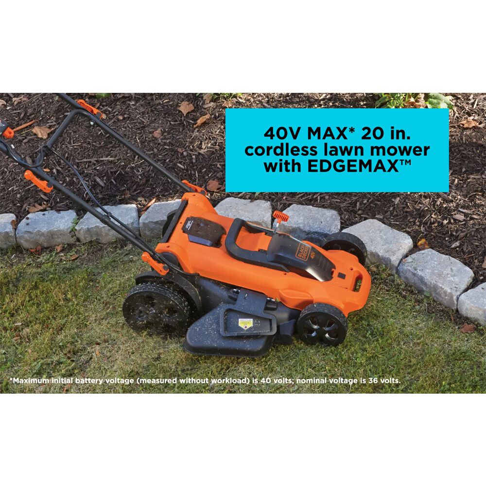40V MAX* Cordless Lawn Mower with 5.0Ah Battery & Fast Charger Included - Lightweight Electric Lawn Mower for Small to Medium Yards, Quiet & Eco-Friendly Grass Cutting for Home & Garden Maintenance